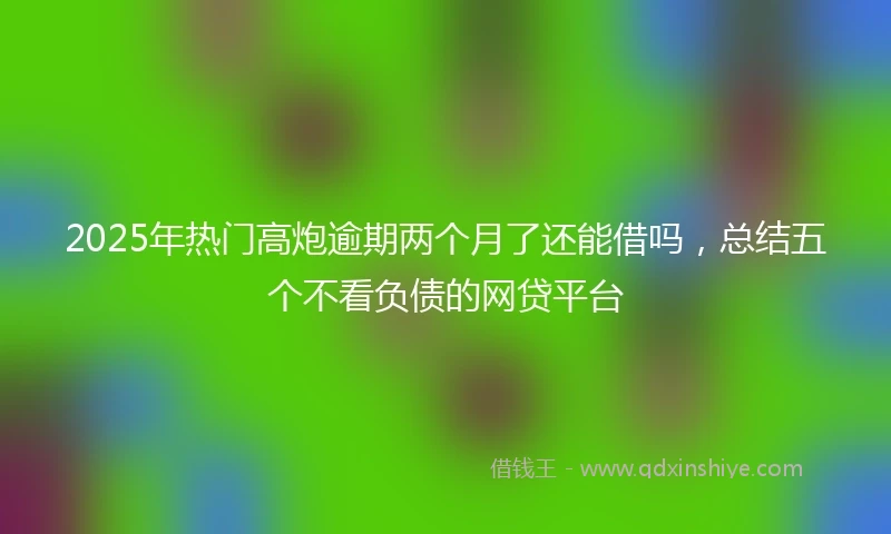 2025年热门高炮逾期两个月了还能借吗，总结五个不看负债的网贷平台
