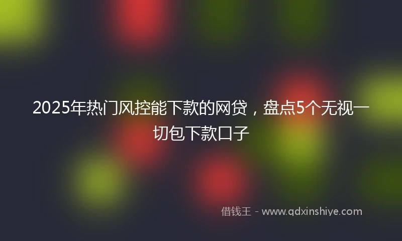 2025年热门风控能下款的网贷，盘点5个无视一切包下款口子