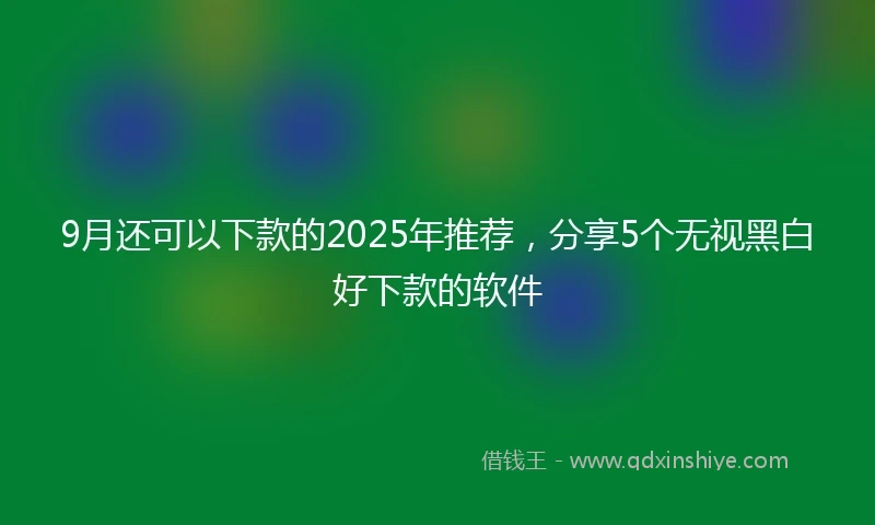 9月还可以下款的2025年推荐，分享5个无视黑白好下款的软件