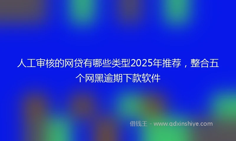 人工审核的网贷有哪些类型2025年推荐，整合五个网黑逾期下款软件