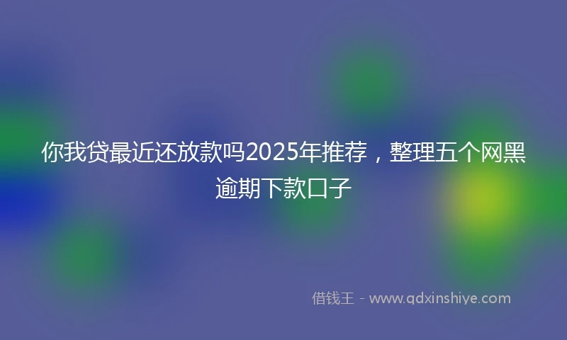 你我贷最近还放款吗2025年推荐，整理五个网黑逾期下款口子