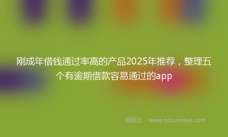 刚成年借钱通过率高的产品2025年推荐，整理五个有逾期借款容易通过的app