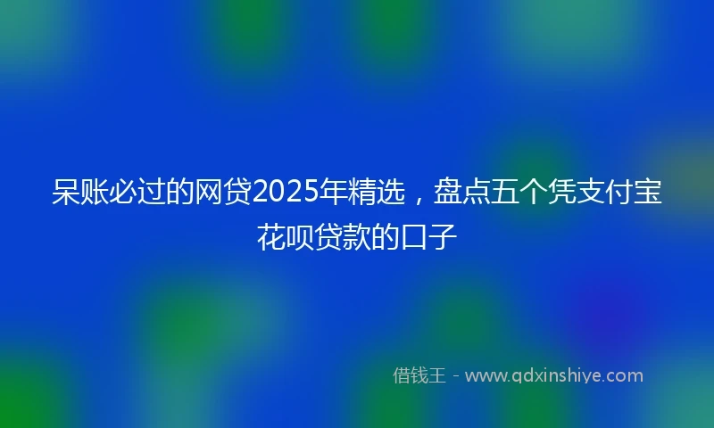 呆账必过的网贷2025年精选，盘点五个凭支付宝花呗贷款的口子