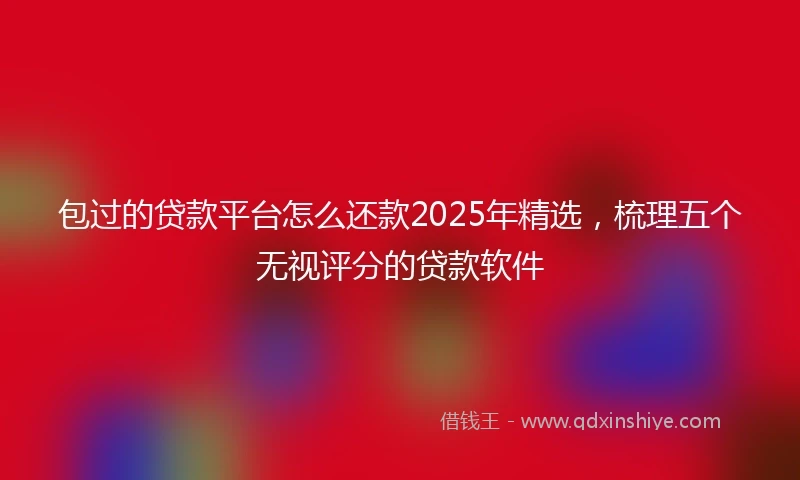 包过的贷款平台怎么还款2025年精选，梳理五个无视评分的贷款软件
