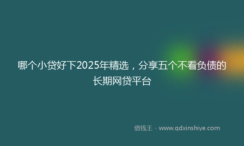 哪个小贷好下2025年精选，分享五个不看负债的长期网贷平台