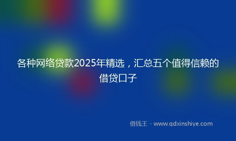 各种网络贷款2025年精选，汇总五个值得信赖的借贷口子