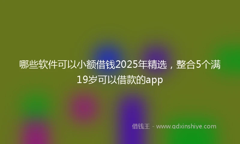 哪些软件可以小额借钱2025年精选，整合5个满19岁可以借款的app