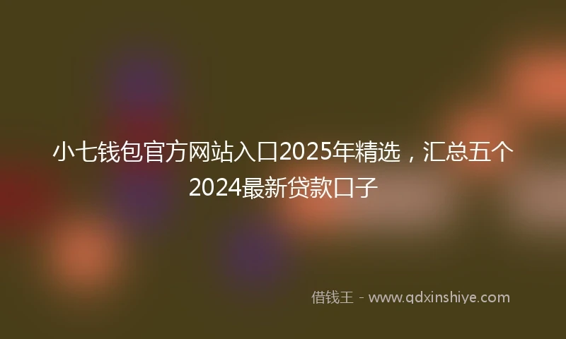 小七钱包官方网站入口2025年精选，汇总五个2024最新贷款口子