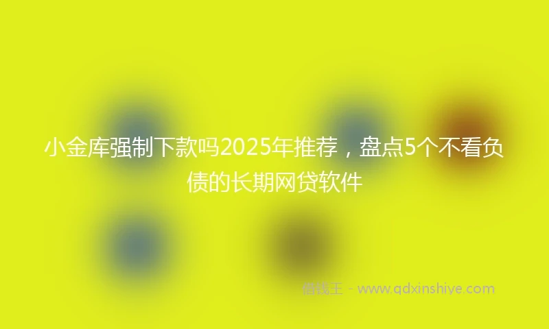 小金库强制下款吗2025年推荐，盘点5个不看负债的长期网贷软件