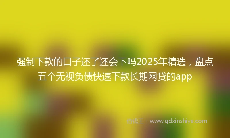 强制下款的口子还了还会下吗2025年精选，盘点五个无视负债快速下款长期网贷的app