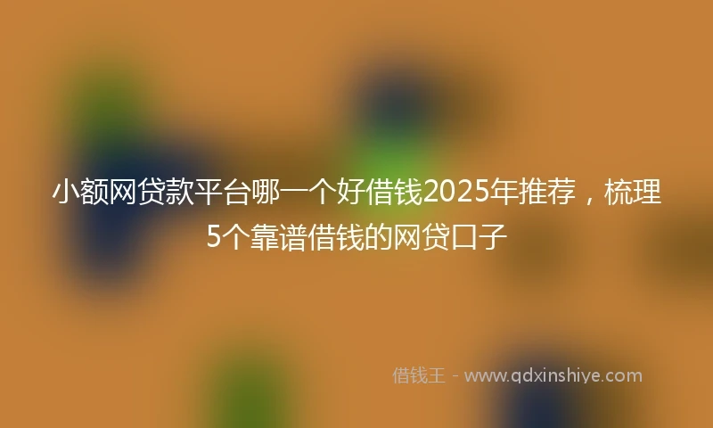 小额网贷款平台哪一个好借钱2025年推荐，梳理5个靠谱借钱的网贷口子
