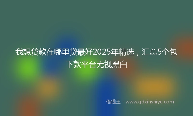 我想贷款在哪里贷最好2025年精选，汇总5个包下款平台无视黑白