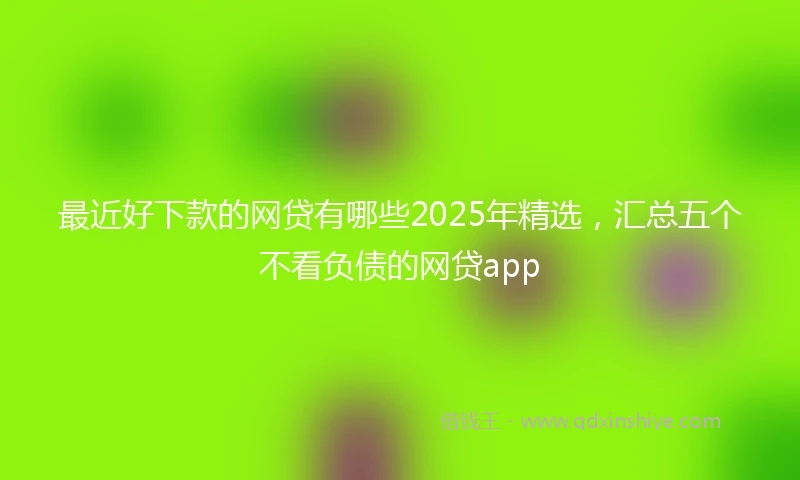 最近好下款的网贷有哪些2025年精选，汇总五个不看负债的网贷app