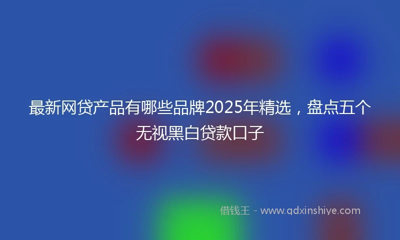 最新网贷产品有哪些品牌2025年精选，盘点五个无视黑白贷款口子