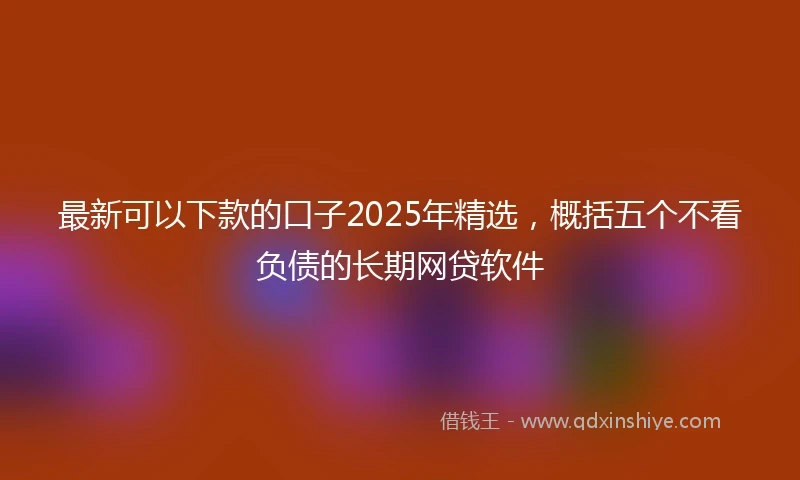 最新可以下款的口子2025年精选，概括五个不看负债的长期网贷软件