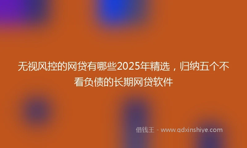 无视风控的网贷有哪些2025年精选,归纳五个不看负债的长期网贷软件