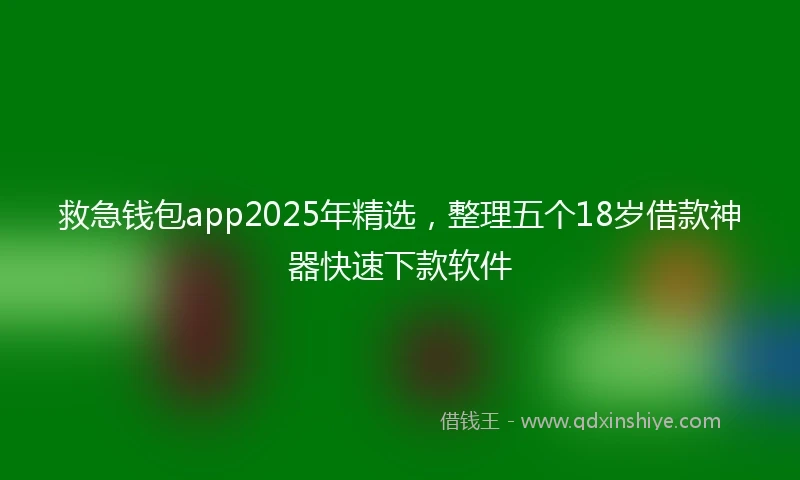 救急钱包app2025年精选，整理五个18岁借款神器快速下款软件