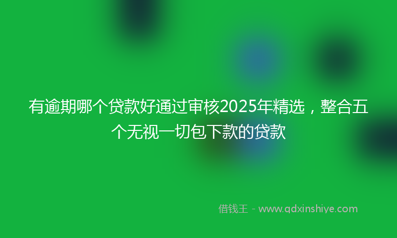 有逾期哪个贷款好通过审核2025年精选，整合五个无视一切包下款的贷款