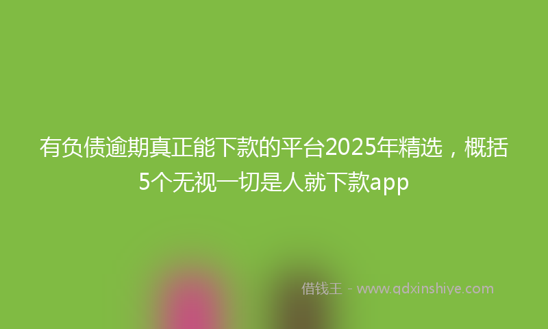 有负债逾期真正能下款的平台2025年精选，概括5个无视一切是人就下款app