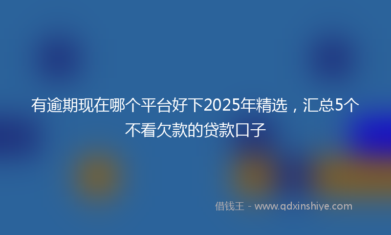 有逾期现在哪个平台好下2025年精选，汇总5个不看欠款的贷款口子