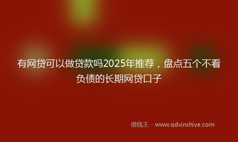 有网贷可以做贷款吗2025年推荐，盘点五个不看负债的长期网贷口子