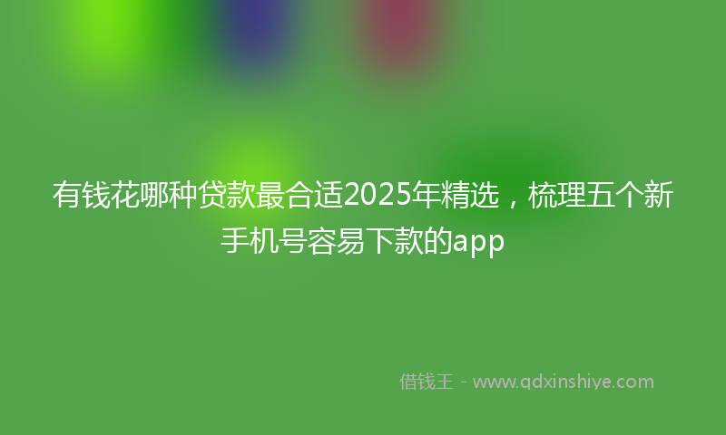 有钱花哪种贷款最合适2025年精选，梳理五个新手机号容易下款的app