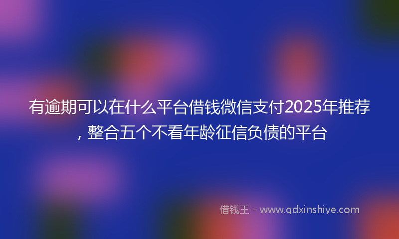 有逾期可以在什么平台借钱微信支付2025年推荐,整合五个不看年龄征信负债的平台
