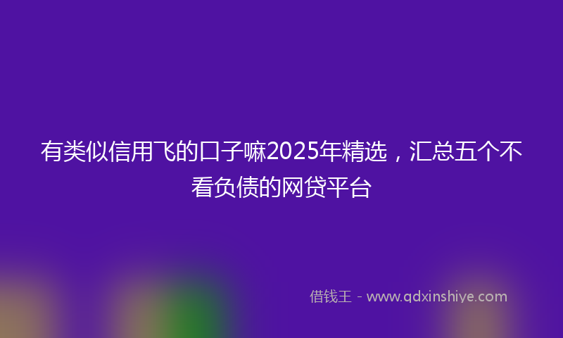 有类似信用飞的口子嘛2025年精选，汇总五个不看负债的网贷平台