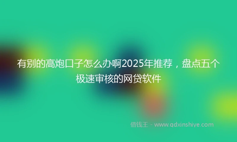 有别的高炮口子怎么办啊2025年推荐，盘点五个极速审核的网贷软件