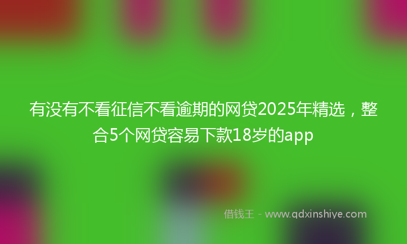 有没有不看征信不看逾期的网贷2025年精选，整合5个网贷容易下款18岁的app