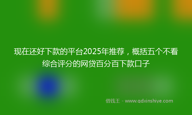 现在还好下款的平台2025年推荐，概括五个不看综合评分的网贷百分百下款口子