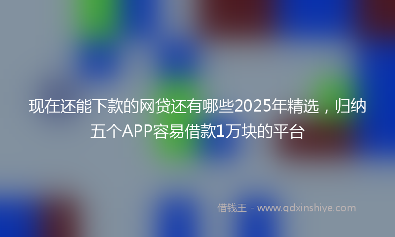 现在还能下款的网贷还有哪些2025年精选，归纳五个APP容易借款1万块的平台