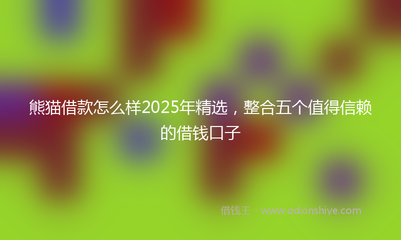熊猫借款怎么样2025年精选，整合五个值得信赖的借钱口子
