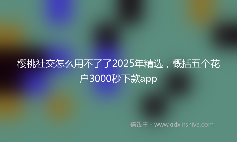 樱桃社交怎么用不了了2025年精选，概括五个花户3000秒下款app