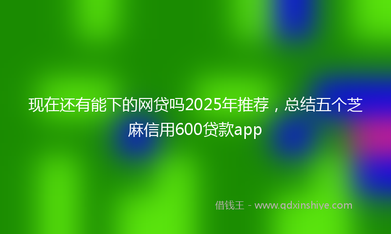 现在还有能下的网贷吗2025年推荐，总结五个芝麻信用600贷款app