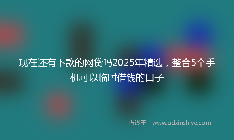现在还有下款的网贷吗2025年精选，整合5个手机可以临时借钱的口子