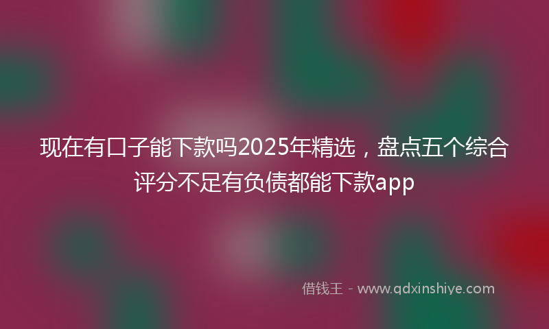 现在有口子能下款吗2025年精选，盘点五个综合评分不足有负债都能下款app