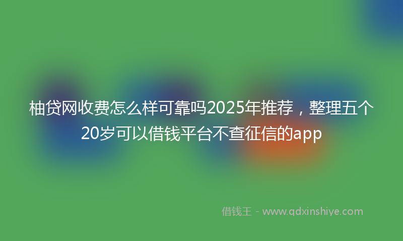 柚贷网收费怎么样可靠吗2025年推荐，整理五个20岁可以借钱平台不查征信的app