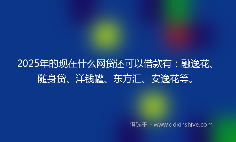 2025年的现在什么网贷还可以借款有：融逸花、随身贷、洋钱罐、东方汇、安逸花等。