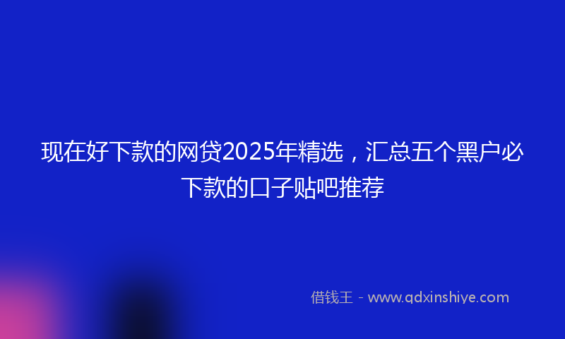 现在好下款的网贷2025年精选，汇总五个黑户必下款的口子贴吧推荐