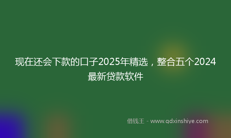 现在还会下款的口子2025年精选，整合五个2024最新贷款软件