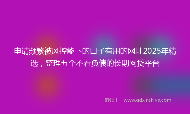 申请频繁被风控能下的口子有用的网址2025年精选，整理五个不看负债的长期网贷平台