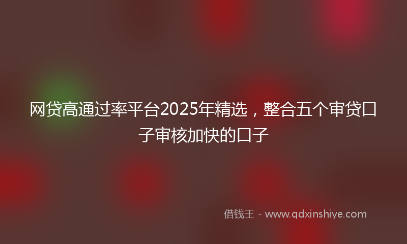 网贷高通过率平台2025年精选，整合五个审贷口子审核加快的口子