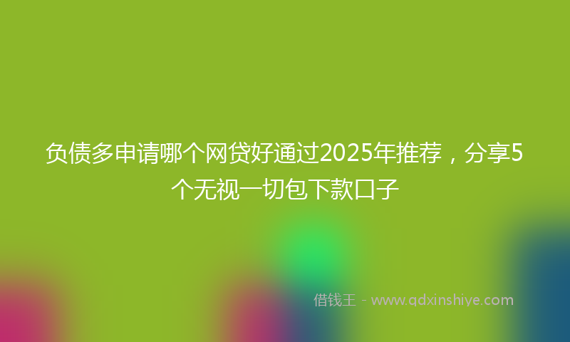 负债多申请哪个网贷好通过2025年推荐，分享5个无视一切包下款口子