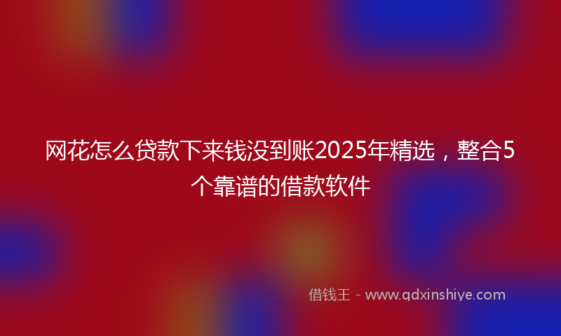 网花怎么贷款下来钱没到账2025年精选，整合5个靠谱的借款软件