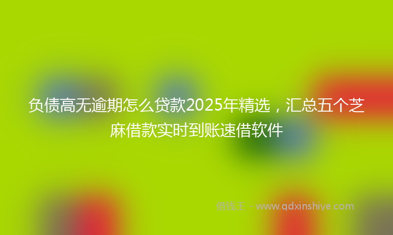 负债高无逾期怎么贷款2025年精选，汇总五个芝麻借款实时到账速借软件