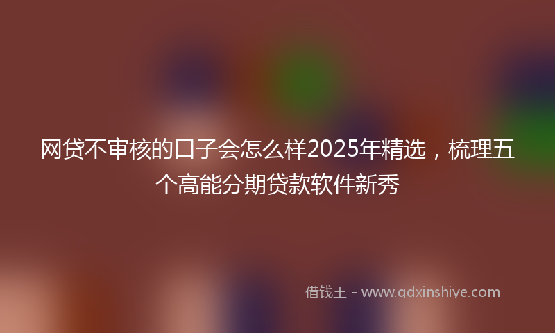 网贷不审核的口子会怎么样2025年精选，梳理五个高能分期贷款软件新秀
