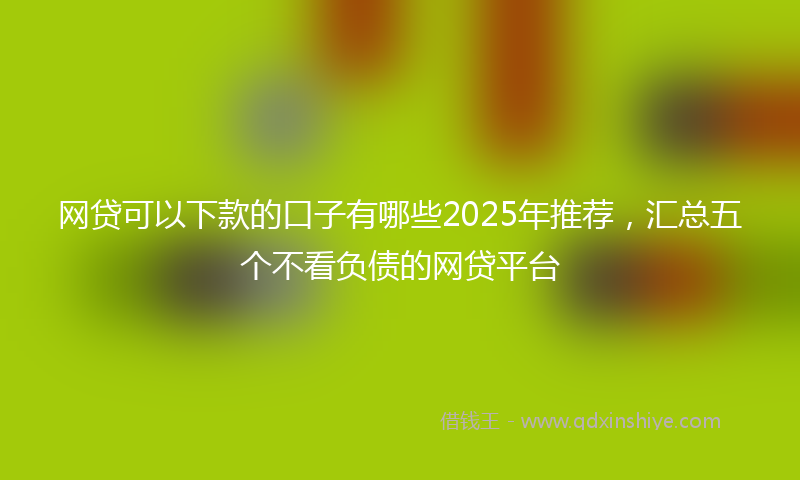 网贷可以下款的口子有哪些2025年推荐，汇总五个不看负债的网贷平台