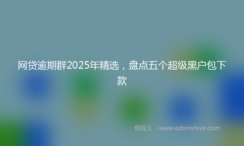 网贷逾期群2025年精选，盘点五个超级黑户包下款