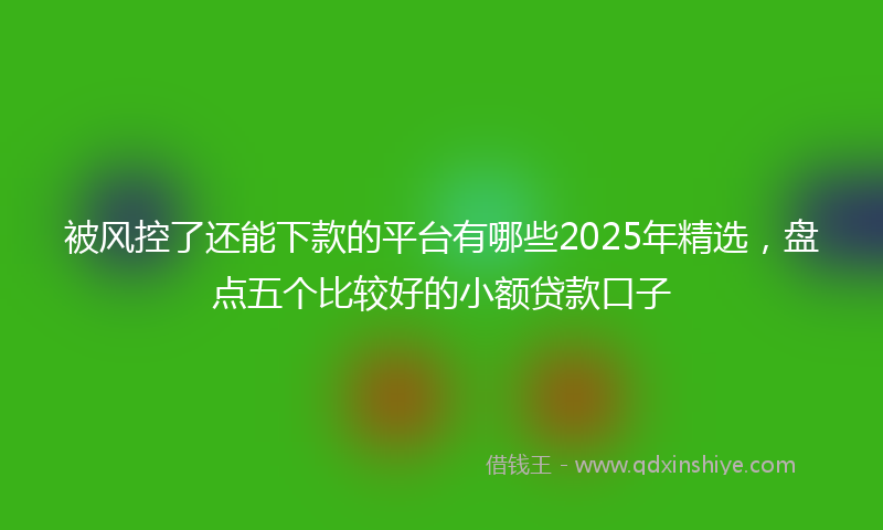 被风控了还能下款的平台有哪些2025年精选，盘点五个比较好的小额贷款口子